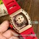 Grade Replica Richard Mille RM 052 Rose Gold Bezel Red Rubber Watchband Watch (4)_th.jpg